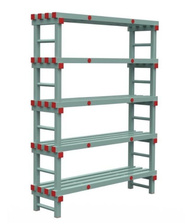 Eurostelling | Diepte 400mm | (B)1000 tot 2000mm | (H)1450 tot 2250mm