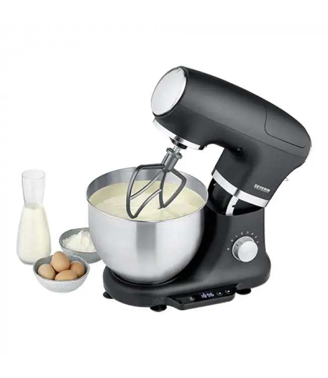 Keukenmachine Severin KM 3898 | 5,5 Liter | 8 Snelheden | Kantelbare kop | Met weegschaal