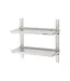 Qusinox RVS Wandplanken set | 2x 140cm | Verstelbaar | Met spatrand