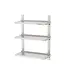 Qusinox RVS Wandplanken set | 3x 100cm | Verstelbaar | Met spatrand