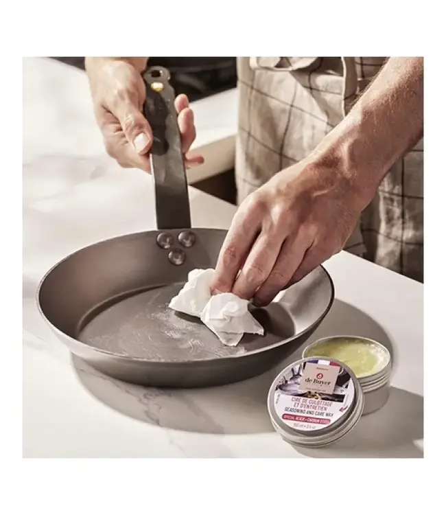 Onderhoudswax voor stalen/gietijzeren pannen De Buyer | 100ml | 12 Stuks