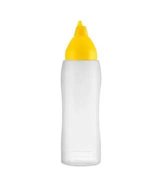 Araven Knijpfles Araven | 75cl saus | Non-drip | BPA-vrij | Geel