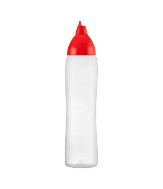 Araven Knijpfles Araven | 100cl saus | Non-drip | BPA-vrij | Rood