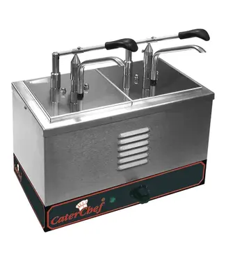 CaterChef Verwarmde sausdispenser CaterChef | 2-Delig | 4,6 Liter | 1/6GN