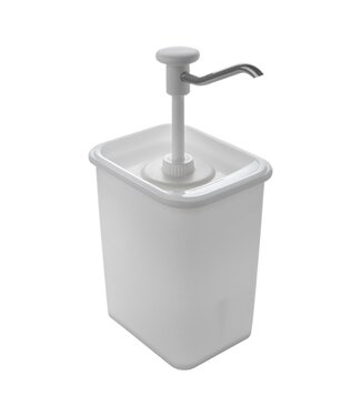 Hovicon Sauspomp met container | 3 Liter | Kunststof | Wit