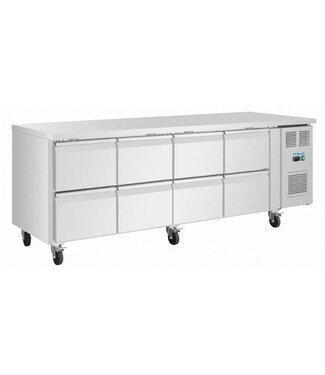Polar Koelwerkbank RVS | 8 lades | 616L | (H)86x(B)223x(D)70