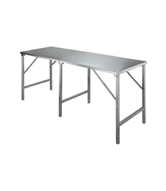 Saro RVS Werktafel CAPELLA | Inklapbaar | 200cm breed