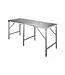 RVS Werktafel CAPELLA | Inklapbaar | 200cm breed