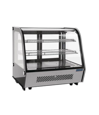 Polar Koelvitrine tafelmodel | RVS | 120L | (H)68,6x(B)69,6x(D)56,8