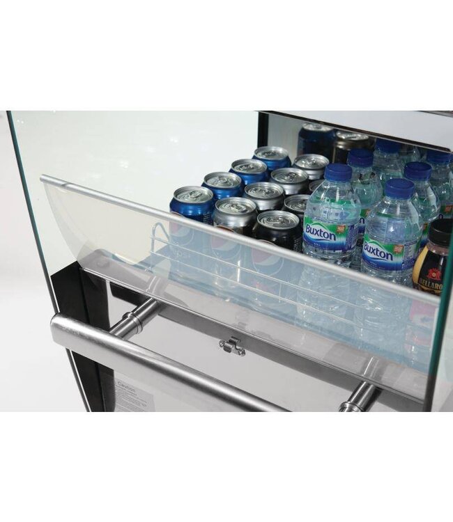 Displaykast gekoeld | 4 Etages | 220L | (H)174x(B)49,4x(D)60cm