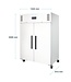 Polar Koelkast wit staal | 1200L | (H)200x(B)134,5x(D)81,5