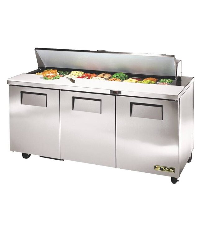 True Saladette True | 3 deurs | 538L | boven 18x 1/6GN | (H)109,3x(B)183,9x(D)79,2