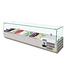 Opzetkoelvitrine Polar | 7x 1/4GN | (H)43,5x(B)150x(D)33