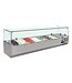 Opzetkoelvitrine Polar | 7x 1/4GN | (H)43,5x(B)150x(D)33