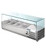 Polar Opzetkoelvitrine Polar | 3x 1/3 + 1x 1/2GN | (H)43,5x(B)120x(D)39,5