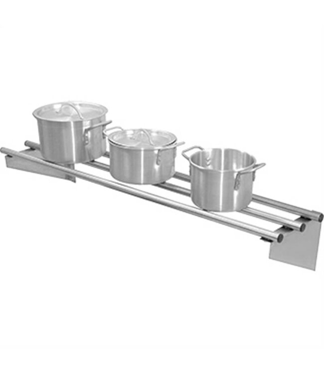Wandplank RVS buizen tot 75kg - 120x30cm