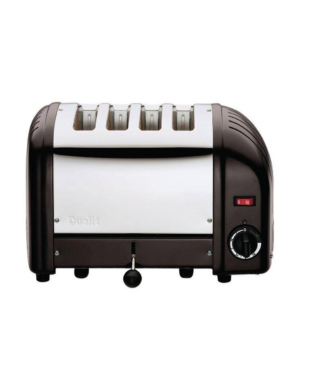 Broodrooster Dualit - RVS zwart - 4 sleuven