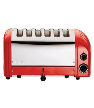 Dualit Broodrooster Dualit - RVS rood - 6 sleuven