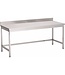 Werktafel RVS achteropstand - gelast - 85(H)x150x70cm