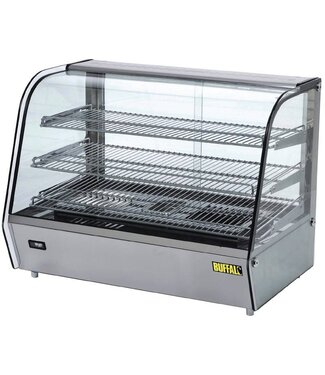 Buffalo Warmhoudvitrine met schuifdeuren  | 160L | (H)67x(B)86x(D)57