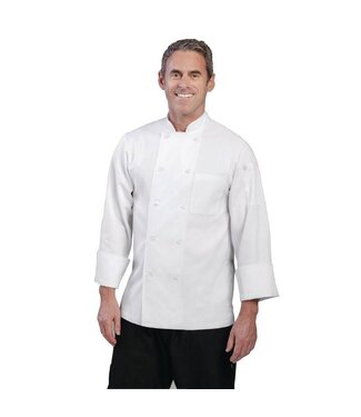 Horeca koksbuis - executive wit - lange mouwen - S-L