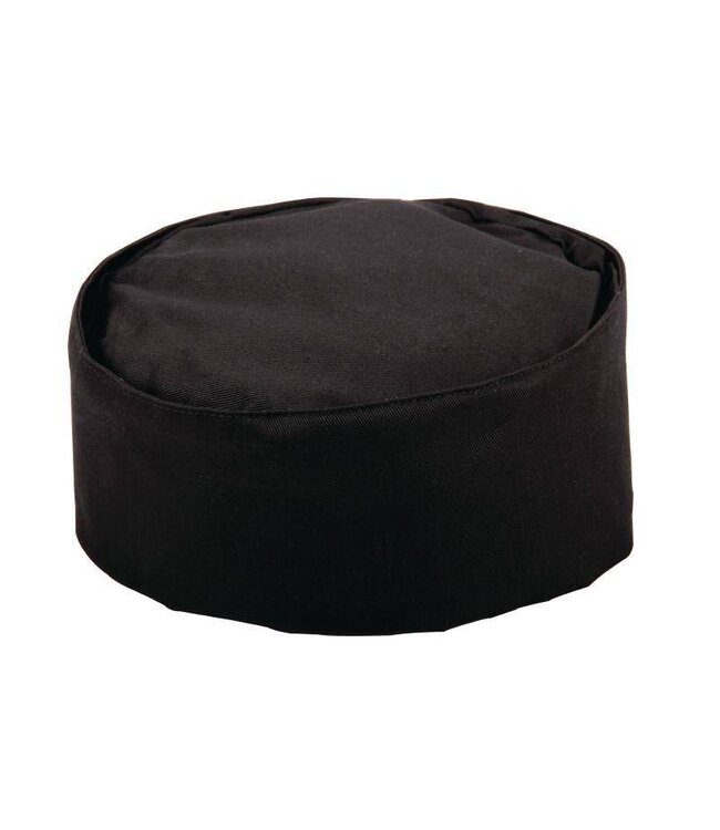Horeca koksmuts laag zwart - S-XL