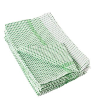 Theedoek 75x50cm - groen - per 10