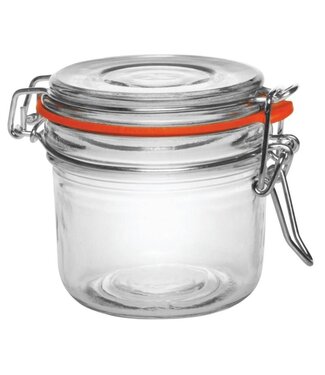 Glazen potje met beugel - 200ml - 6 stuks