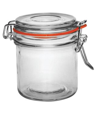 Glazen potje met beugel - 350ml - 6 stuks