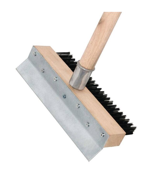 Steel voor pizza oven borstel