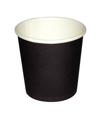 Koffiebekers - espresso - 11cl zwart - 50 stuks