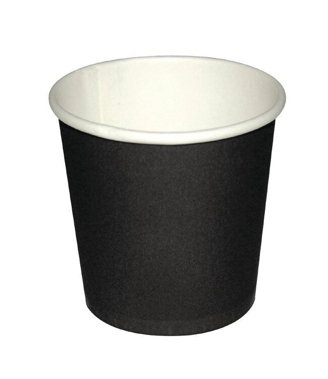 Koffiebekers - espresso - 11cl zwart - 1000 stuks