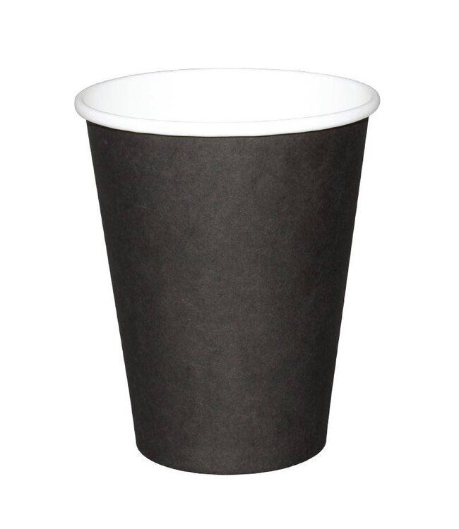 Koffiebekers - 23cl zwart - 1000 stuks