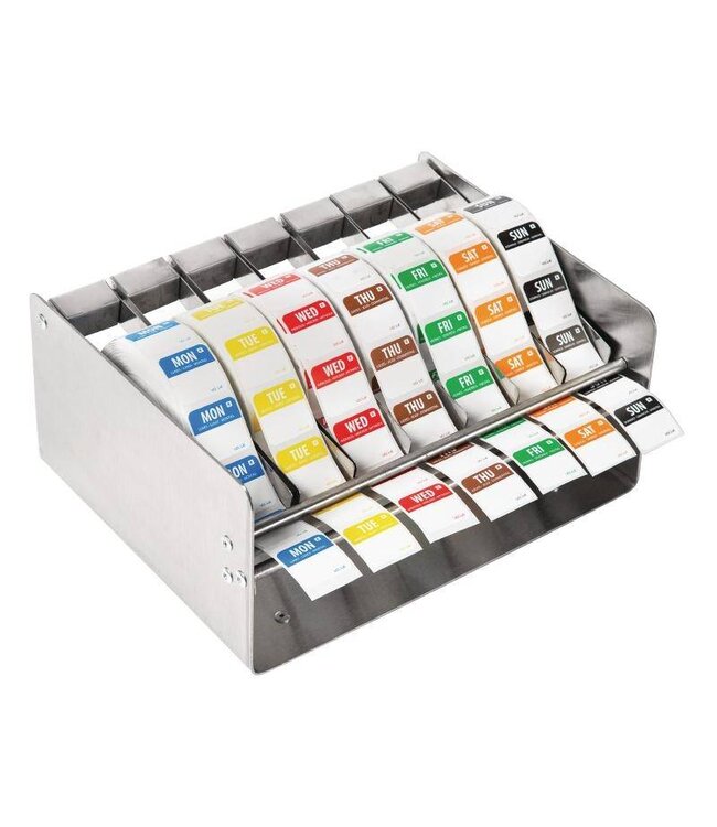 Vogue RVS meervoudige sticker dispenser - 25mm