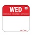 Vogue Weekdag sticker - oplosbaar - woensdag