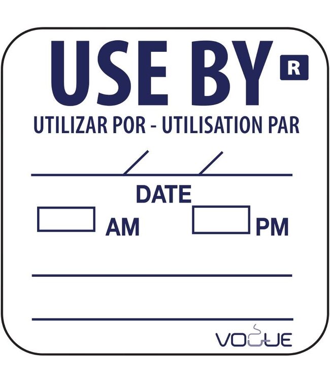 Code sticker - use by