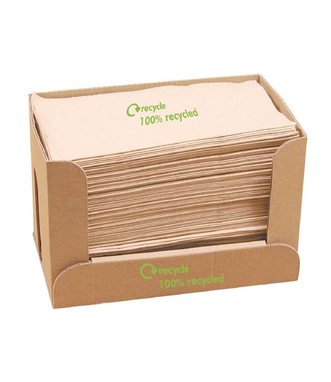 Recycled kraftpapier servetten - enkel - 6000 stuks