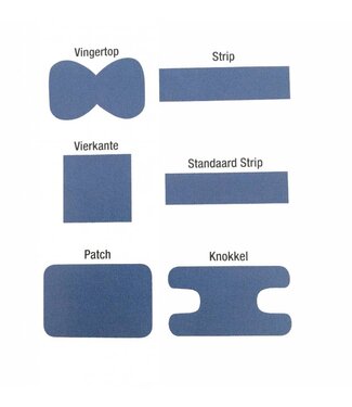 Horeca pleisterset | Blauw | Detecteerbaar | 100 Stuks