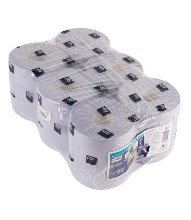 Navulling centerfeed poetspapier - Tork - blauw - 6 rollen