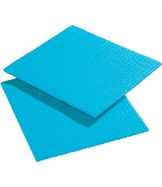 Jantex Vezeldoekjes met polyester - blauw - 10x
