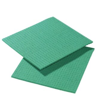 Jantex Vezeldoekjes met polyester - groen - 10x