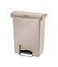 Pedaalemmer smal horizontaal - 30L - beige