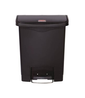 Rubbermaid Pedaalemmer smal horizontaal - 30L - zwart