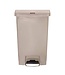 Rubbermaid Pedaalemmer smal horizontaal - 50L - beige