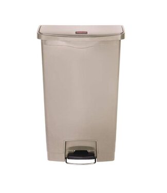 Rubbermaid Pedaalemmer smal horizontaal - 68L - beige