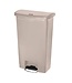 Rubbermaid Pedaalemmer smal horizontaal - 68L - beige