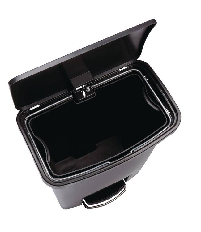 Pedaalemmer smal horizontaal - 90L - zwart