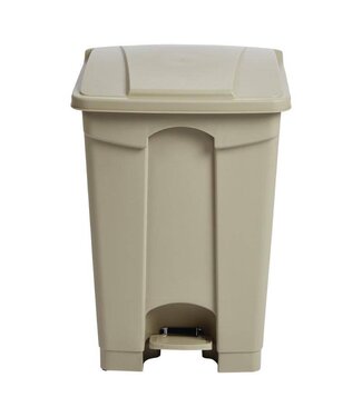 Jantex Pedaal afvalbak - luchtdicht - 45L - beige