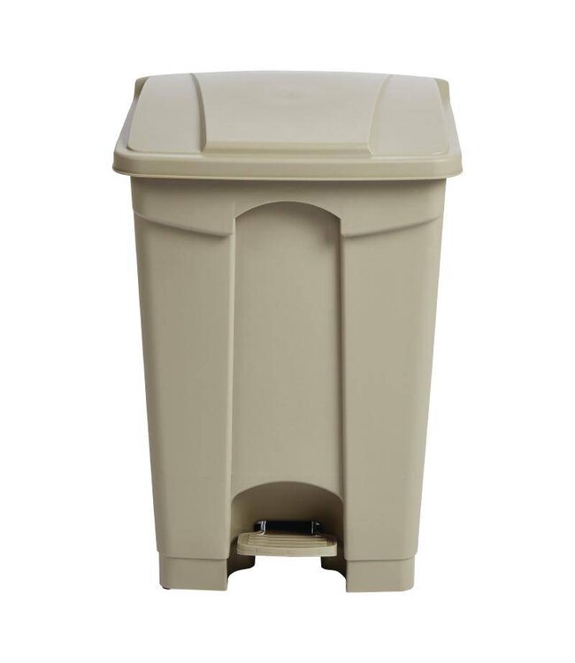 Pedaal afvalbak - luchtdicht - 45L - beige