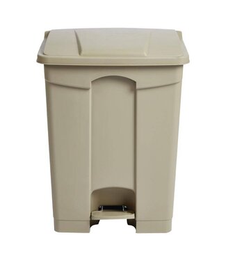 Jantex Pedaal afvalbak - luchtdicht - 65L - beige